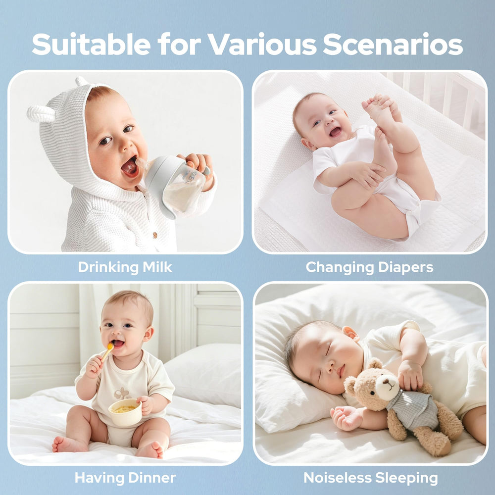 BEDLORE protector in styled nursery showcasing clean mattress protection