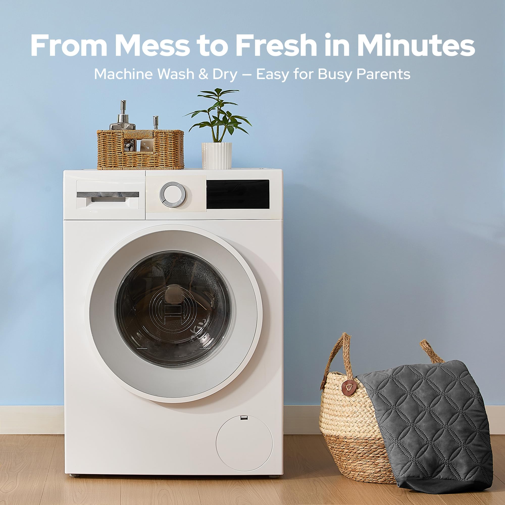 BEDLORE protector beside ruler showing dimensions and proper size fit