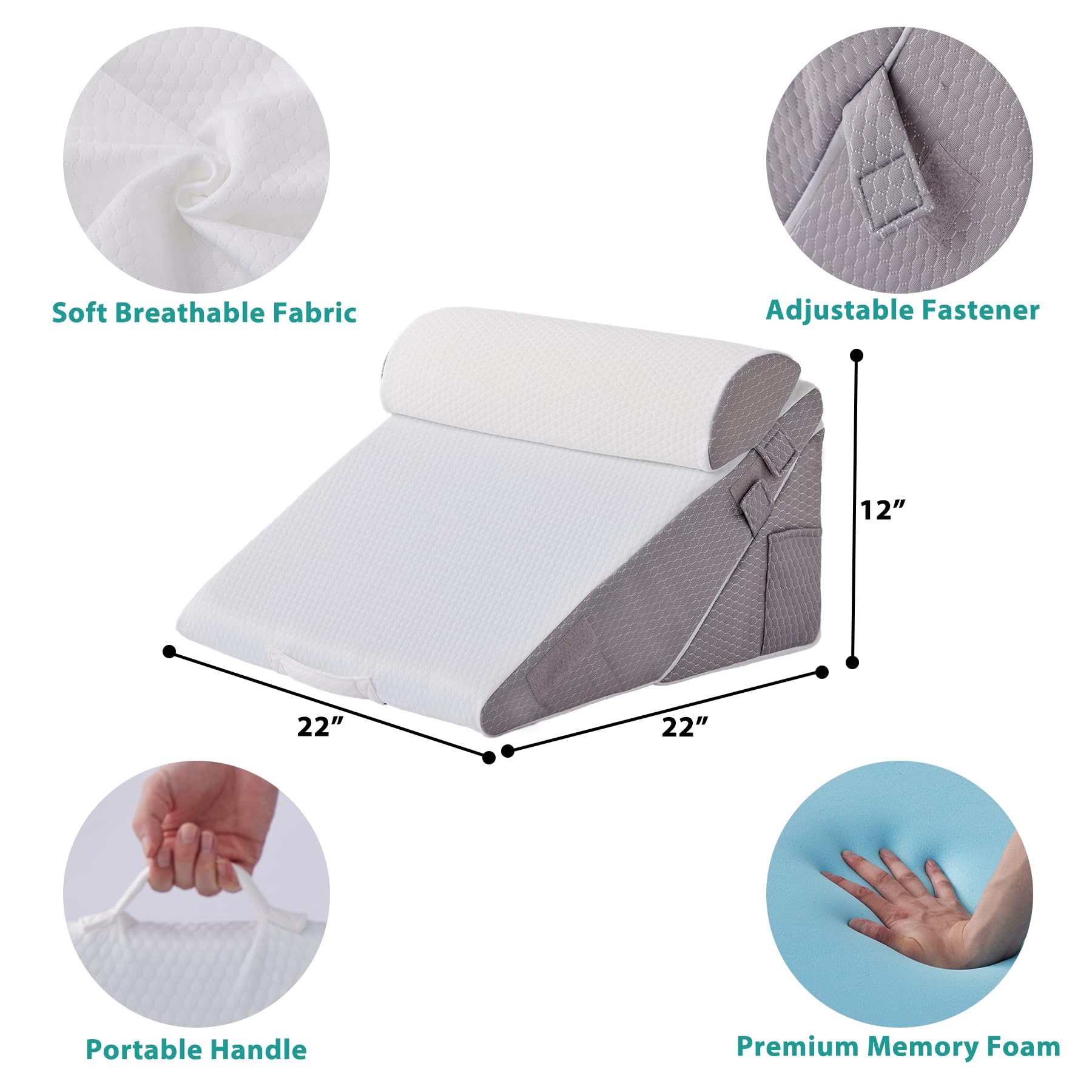 Bedluxe wedge in use while reading in bed demonstrating comfortable inclined posture