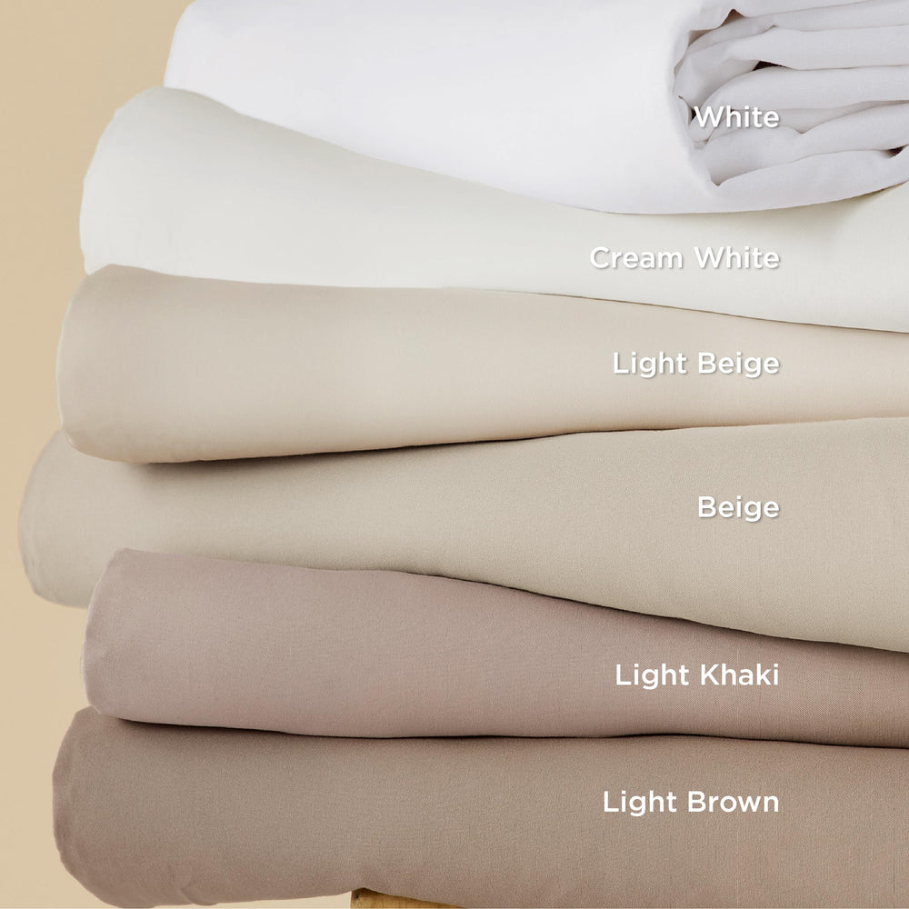 Bedsure fully made bed showcasing smooth drape and neat seams