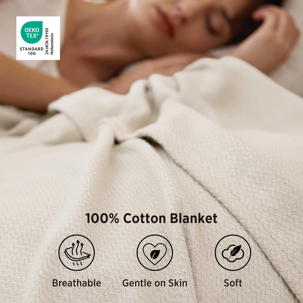 Bedsure folded blanket in packaging showing compact size and easy gifting