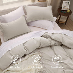 Bedsure internal corner ties detail demonstrating secure comforter placement and stability
