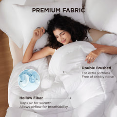 Bedsure eight tabs detail demonstrating secure duvet attachment for stable fit
