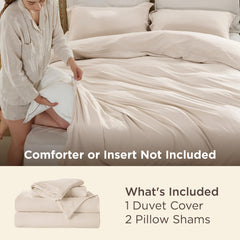 Bedsure fabric close-up showing cotton-like texture for comfortable sleep