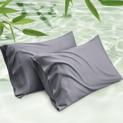 Bedsure front view of king pillowcase set shows cooling benefit