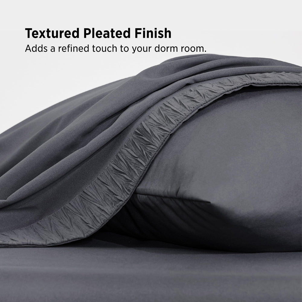 Bedsure close-up microfiber texture demonstrating plush comfort benefit