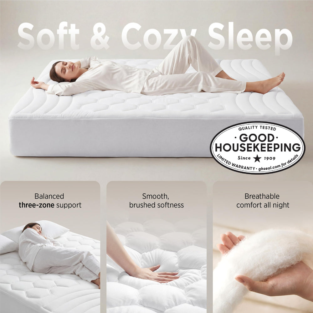 Bedsure close-up of brushed microfiber texture offering a soft touch
