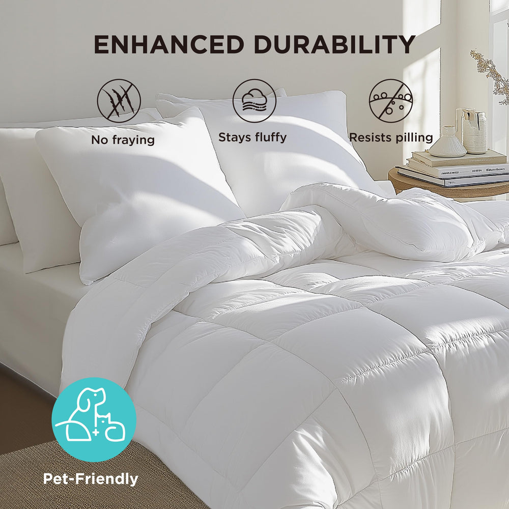 Bedsure size comparison twin versus queen showing compact twin fit and scale
