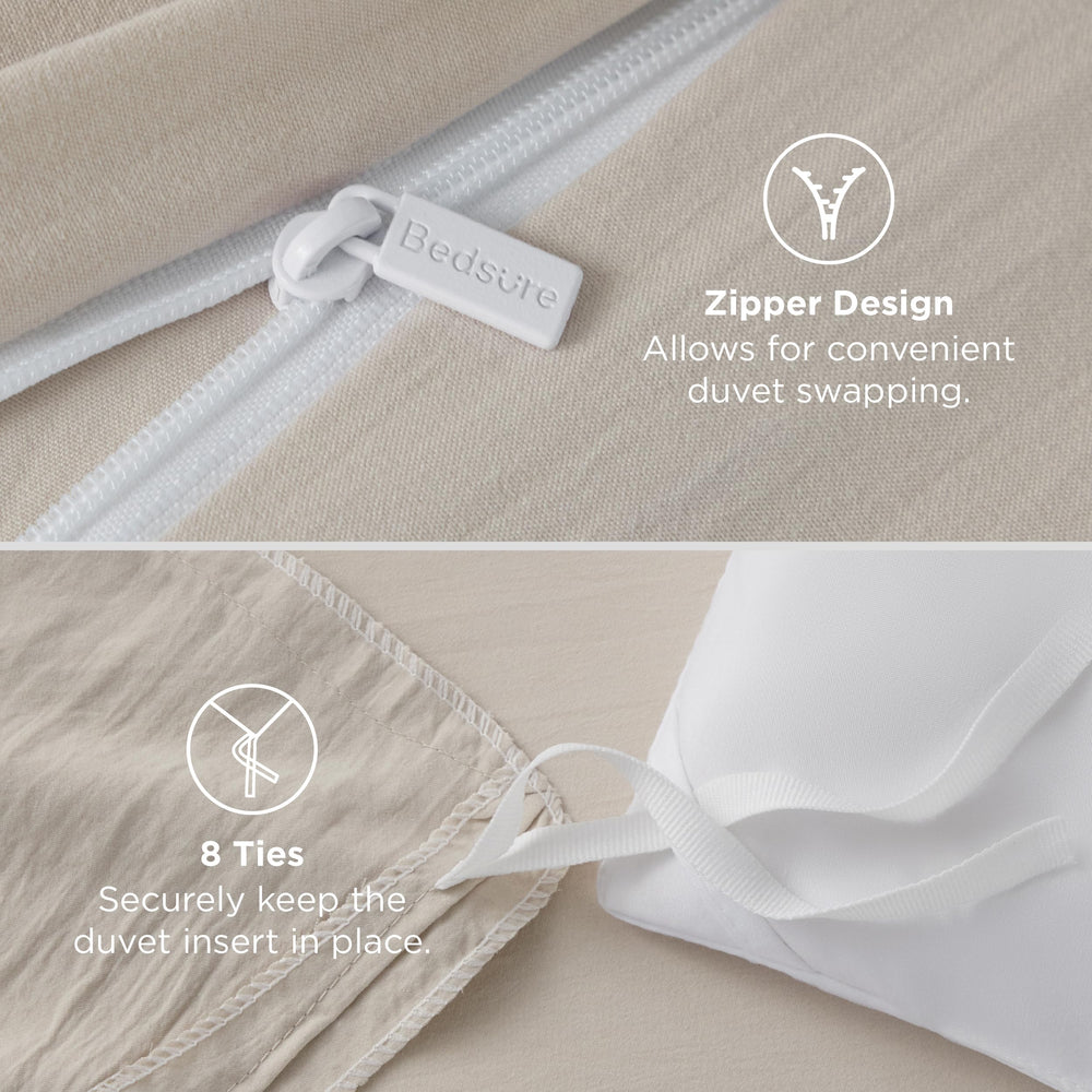 Bedsure neat stitched seam close-up showing reinforced edges for long-lasting durability