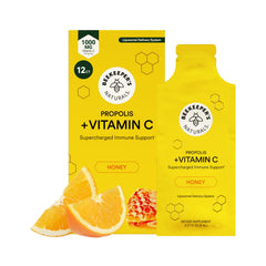 Beekeeper's Naturals front packaging showing 12 packets and brand clarity