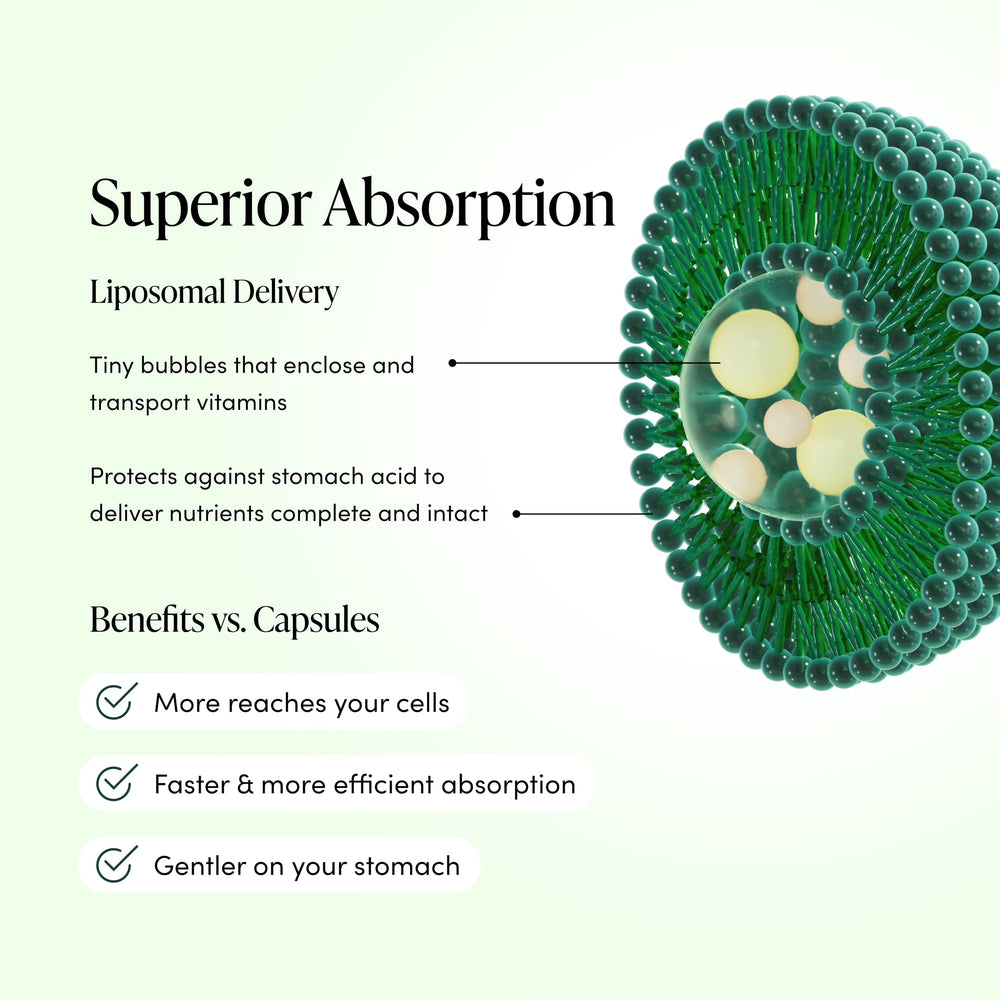 Beekeeper's Naturals liposomal droplet texture closeup showing smooth absorption