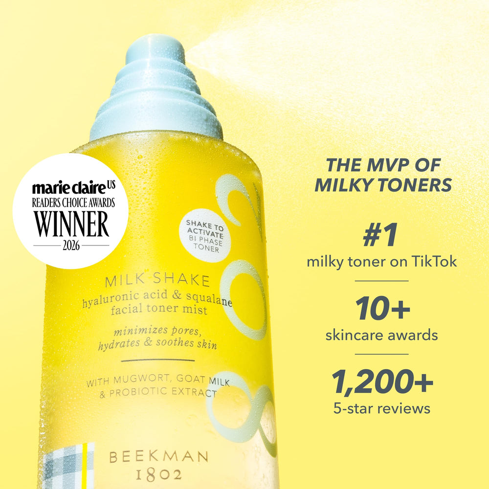 Beekman 1802 spray action mist dispensing even hydration coverage