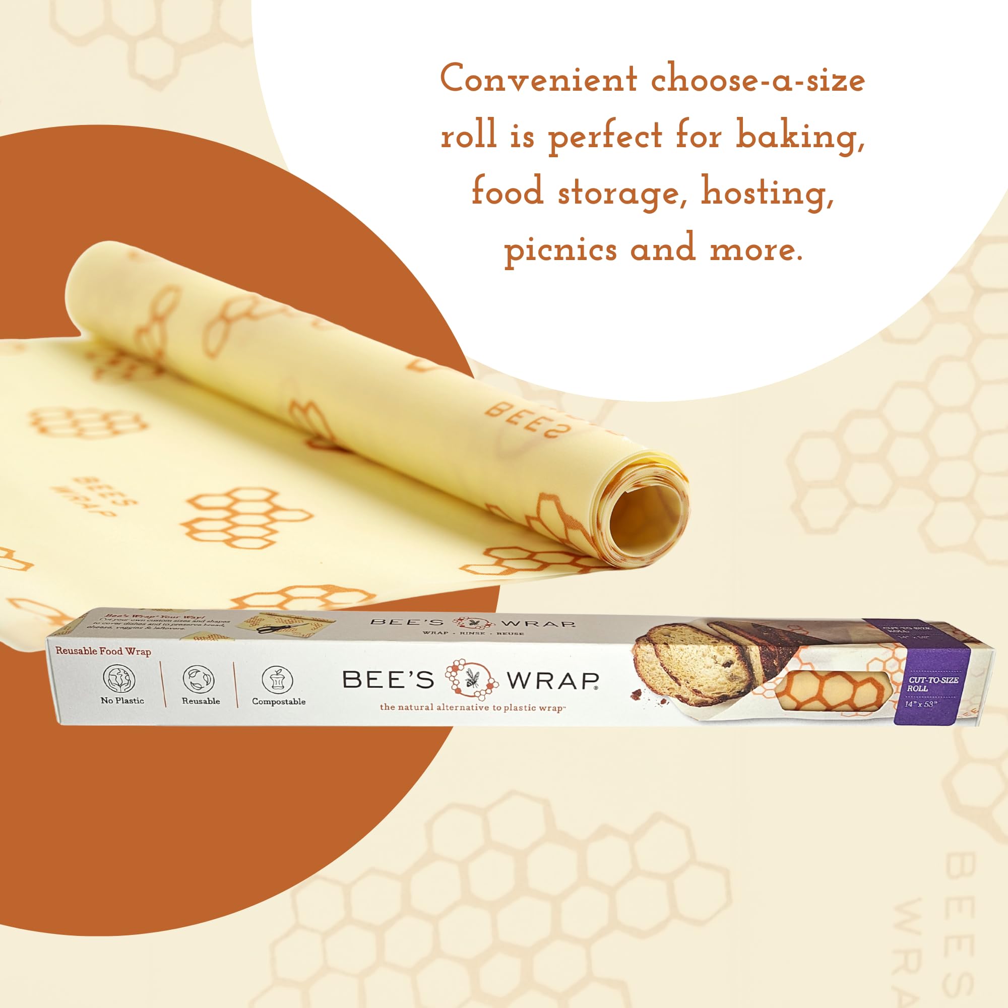 Bee's Wrap snugly covering a bowl in fridge to protect flavors