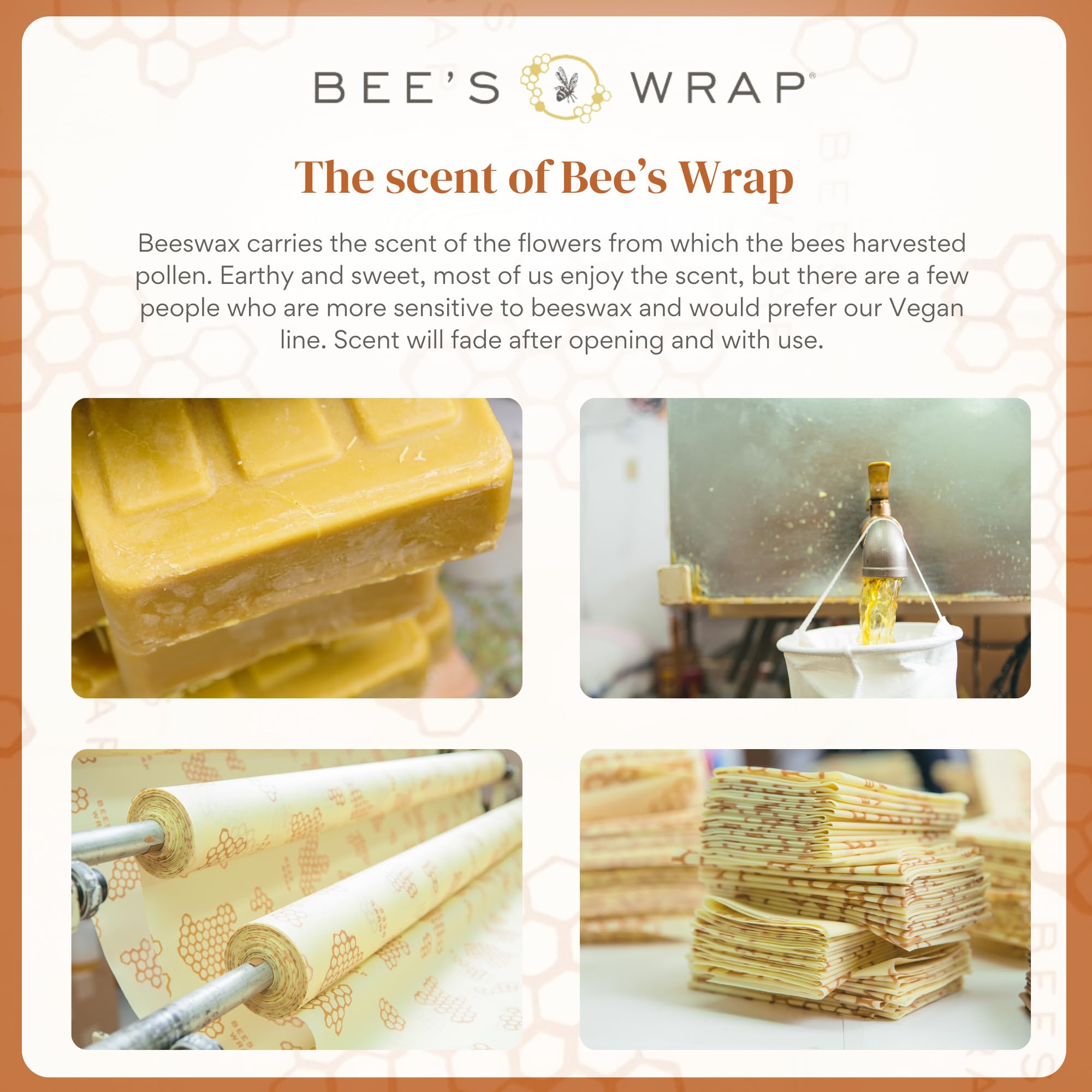 Bee's Wrap being hand-washed and air-dried for long-lasting use