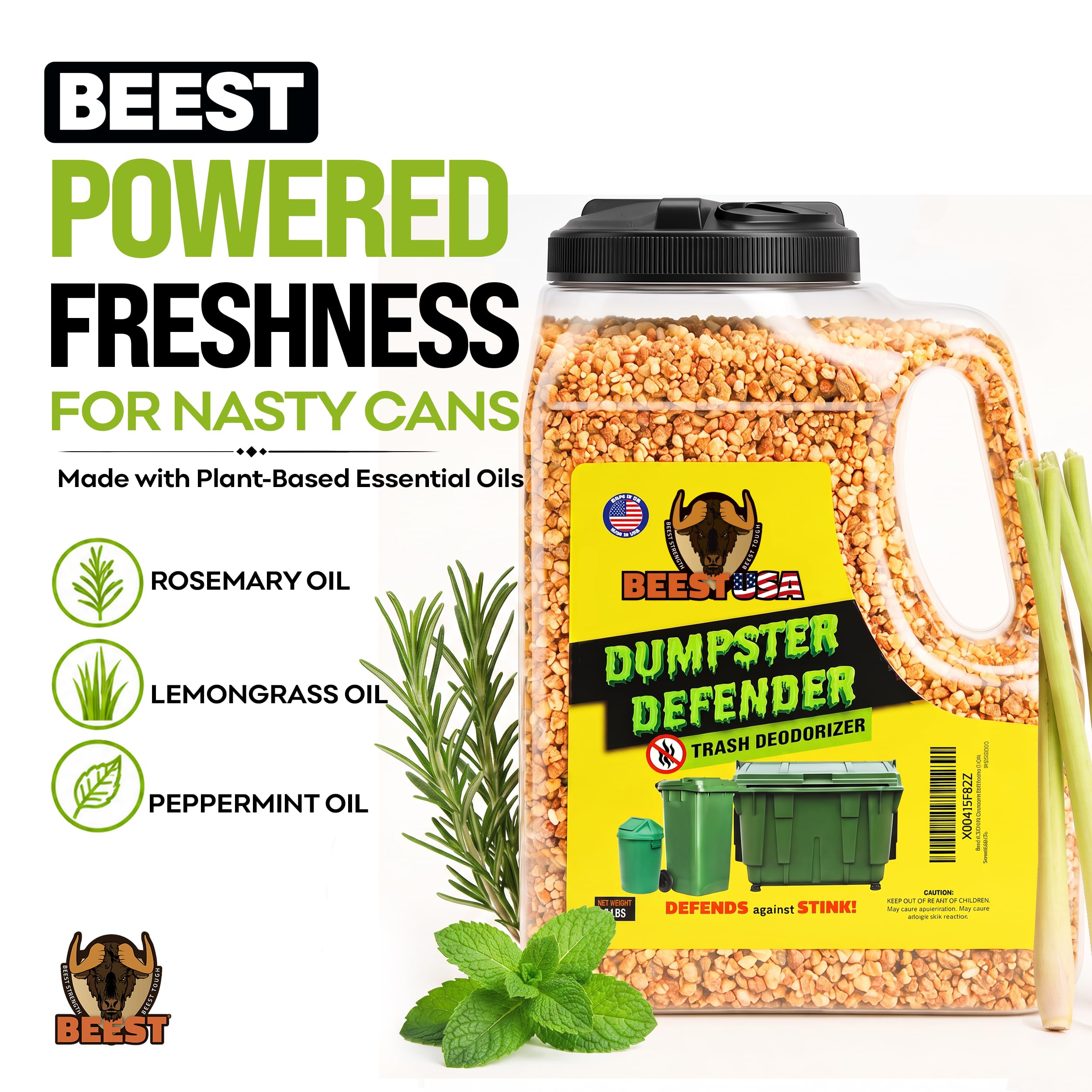 BEEST dual-action cap detail for wide or controlled sprinkle application