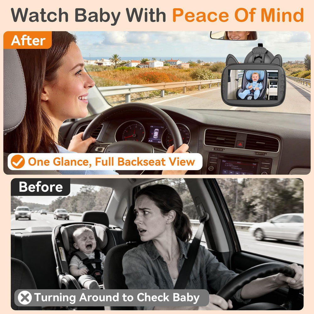 Befumly camera strapped to headrest demonstrating secure mount benefit