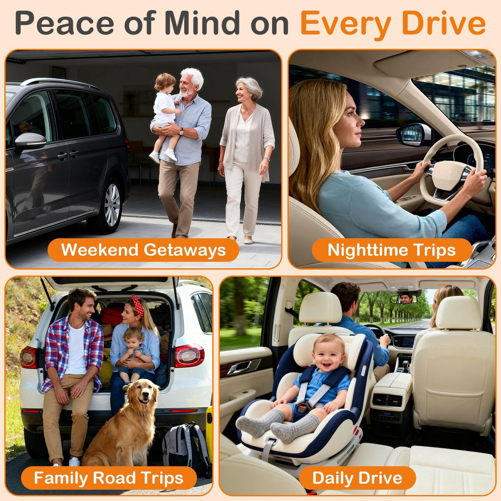 Befumly monitor on dashboard illustrating compact size and convenience benefit