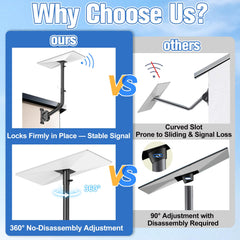 BEIDUONA angle adjustment base showing easy tilt control and fast tuning benefit