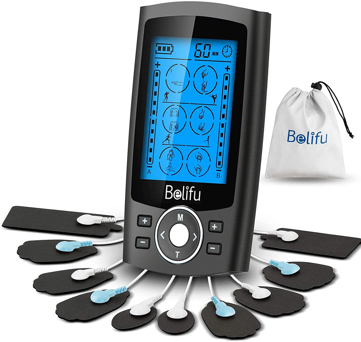 Belifu front panel showing controls and display for easy mode selection