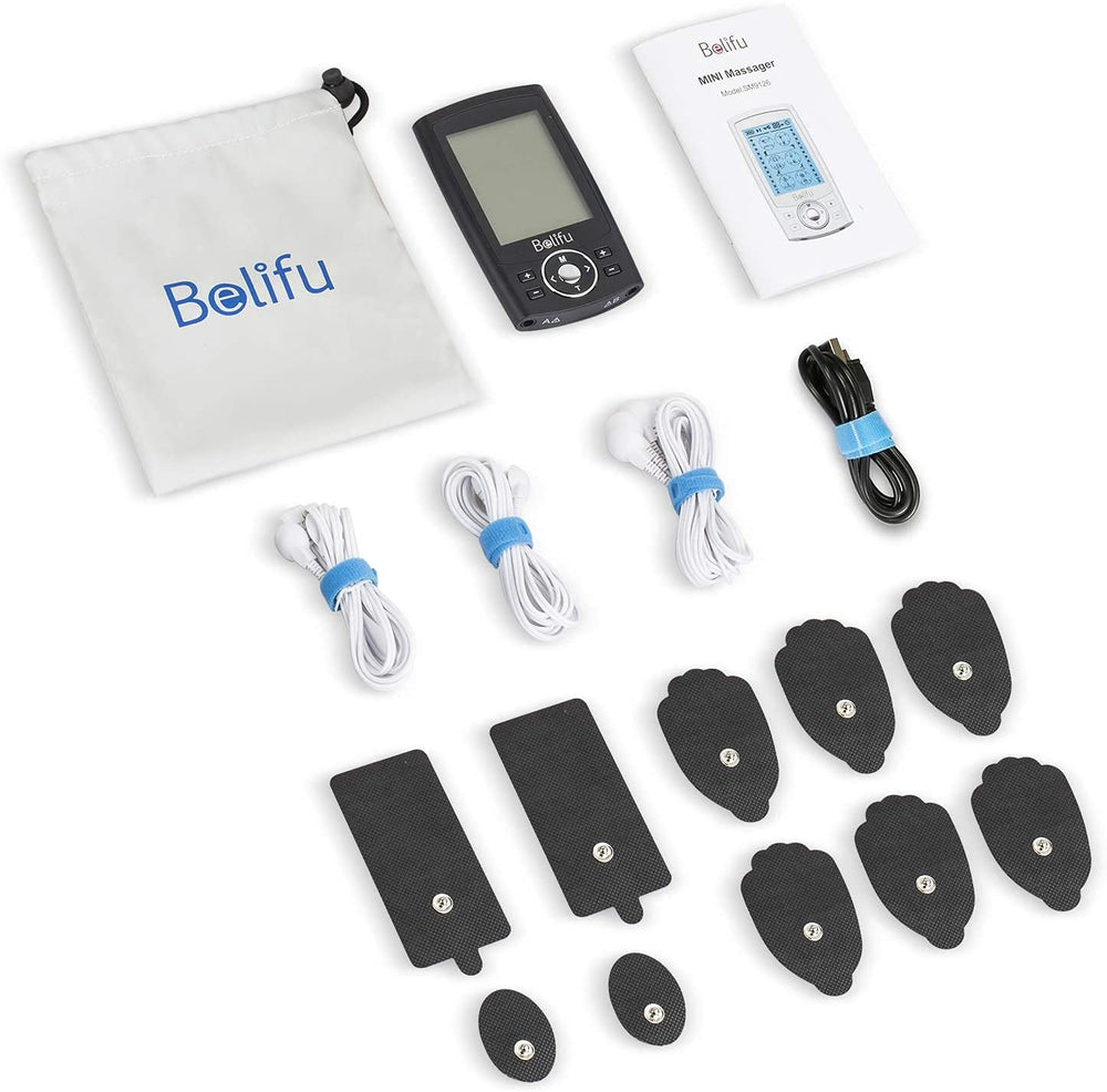 Belifu unit beside a relaxing setting showing on-the-go relief