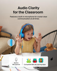 Belkin SoundForm Mini ear cushion closeup showing soft padding and snug seal, comfortable for long wear