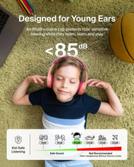 Belkin SoundForm Mini side profile highlighting adjustable headband and cushioned earcup comfort