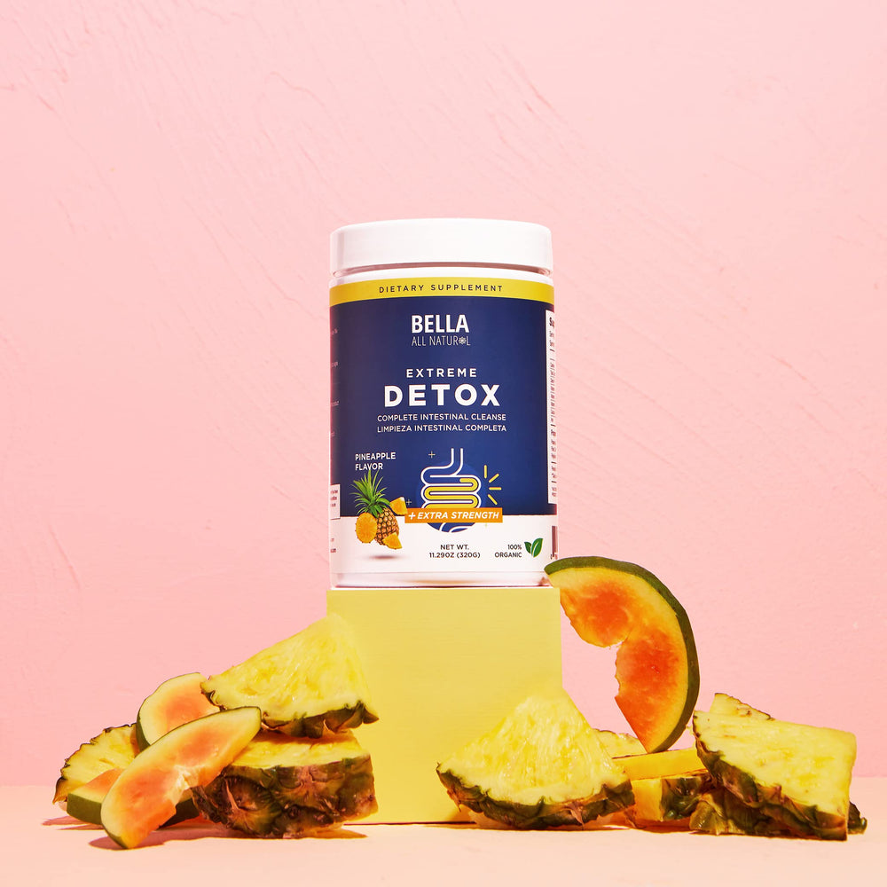 Bella All Natural label ingredient detail showing fiber support and botanical list