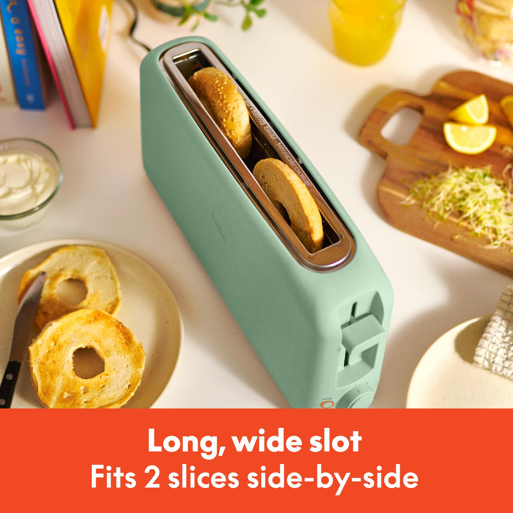 BELLA control dial and buttons showing six shade settings for precise toasting