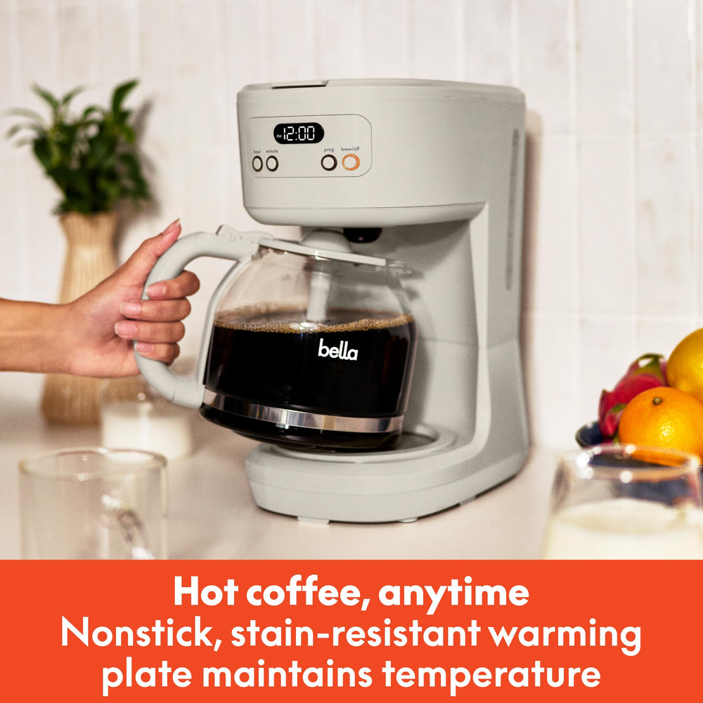BELLA glass carafe with mixing tube ensuring even flavor benefit