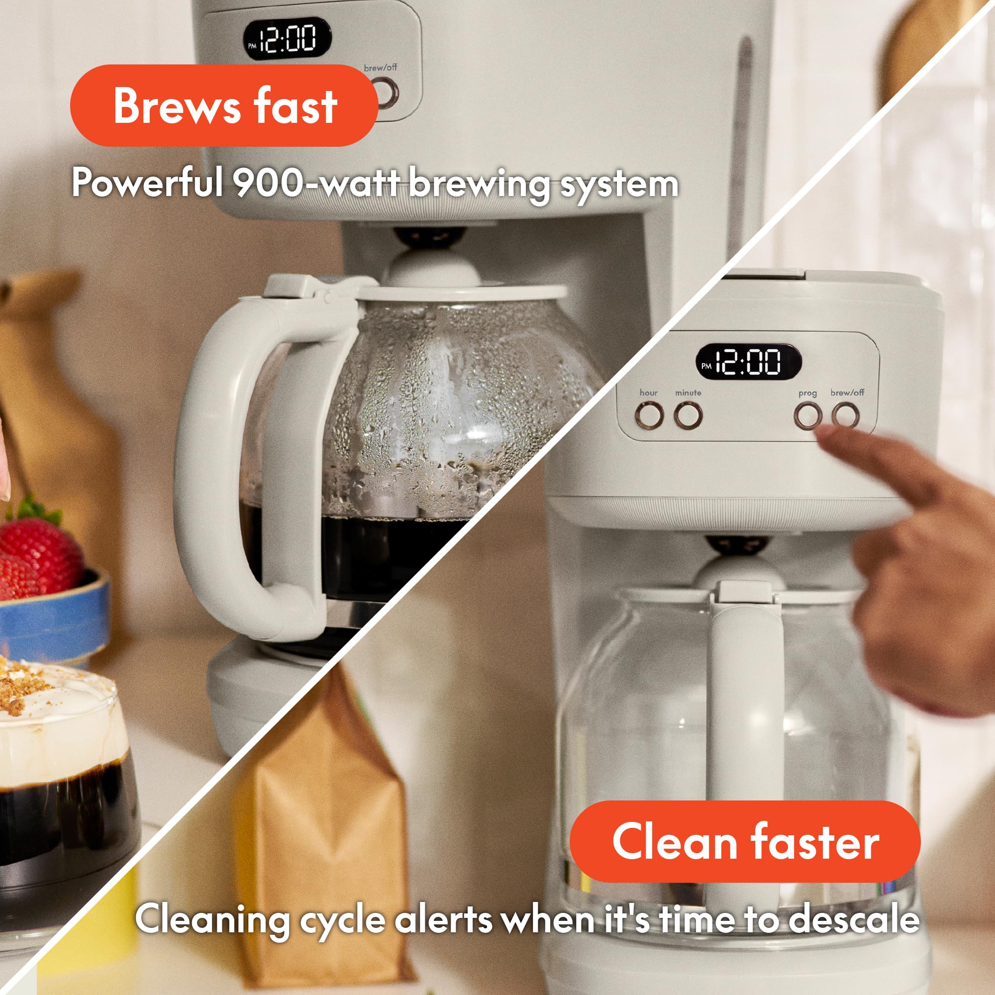 BELLA reusable filter basket highlighting eco-friendly brewing benefit