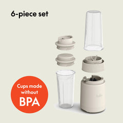 BELLA close-up of 4-tip stainless steel blade highlighting durable blending performance