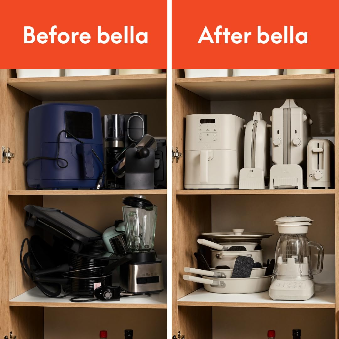 BELLA matte oatmilk finish close detail for stylish kitchen appeal