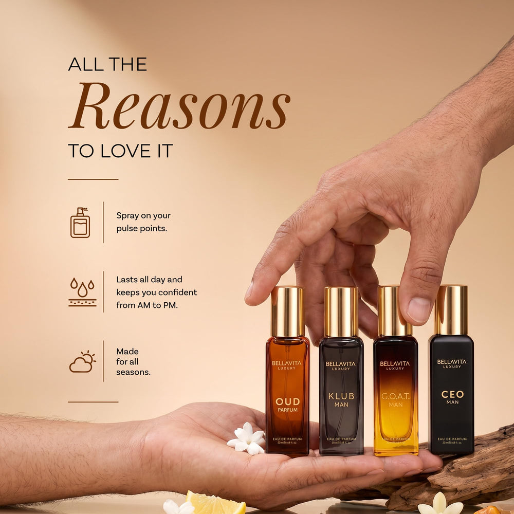 Bella Vita open box group shot showing four mini bottles neatly arranged for gifting