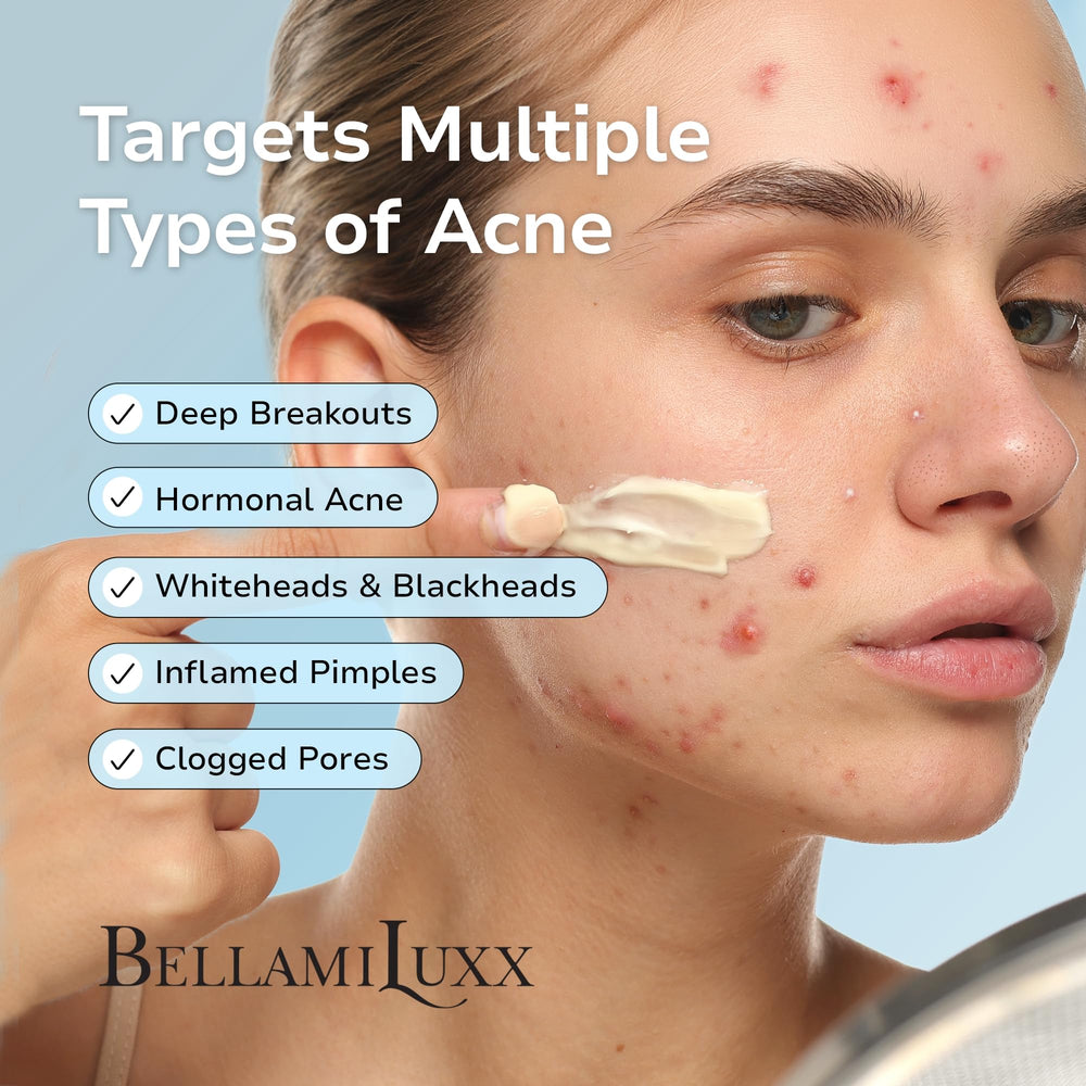 BellamiLuxx tea tree oil ingredient highlight for blemish support