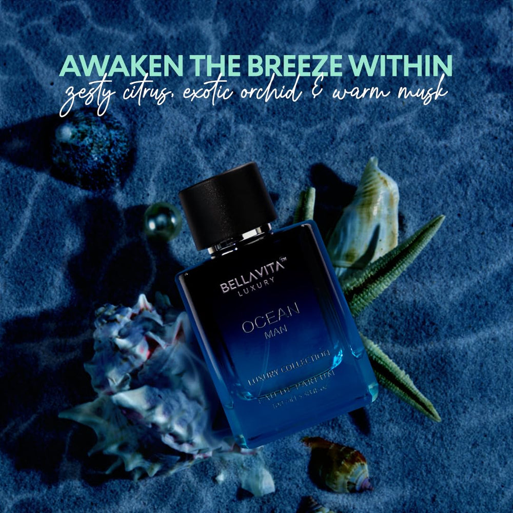 BellaVita Luxury side profile of bottle showing sleek design and labeling benefit