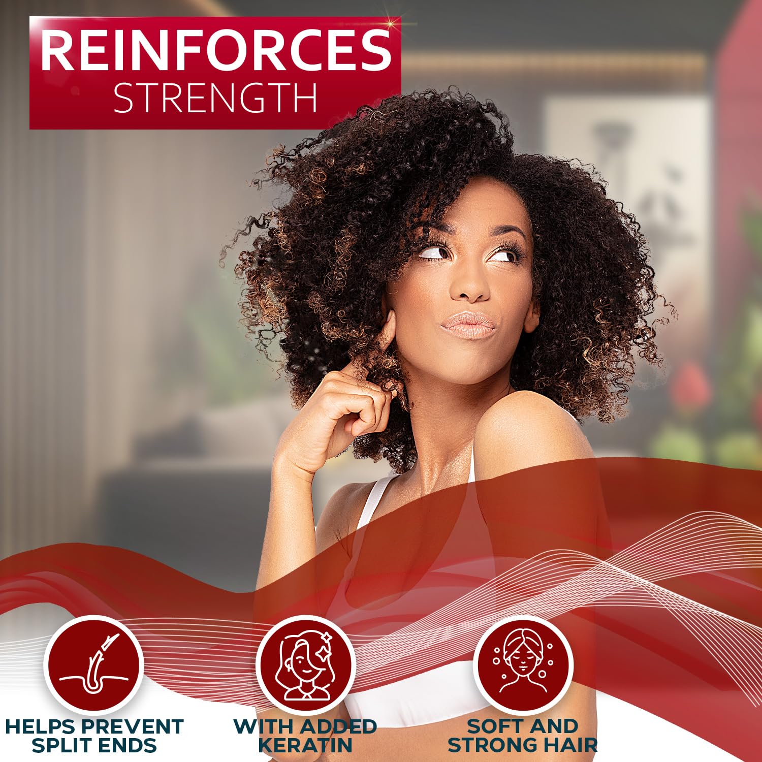 BELLISSO color-safe badge on packaging emphasizing color protection benefit for treated hair