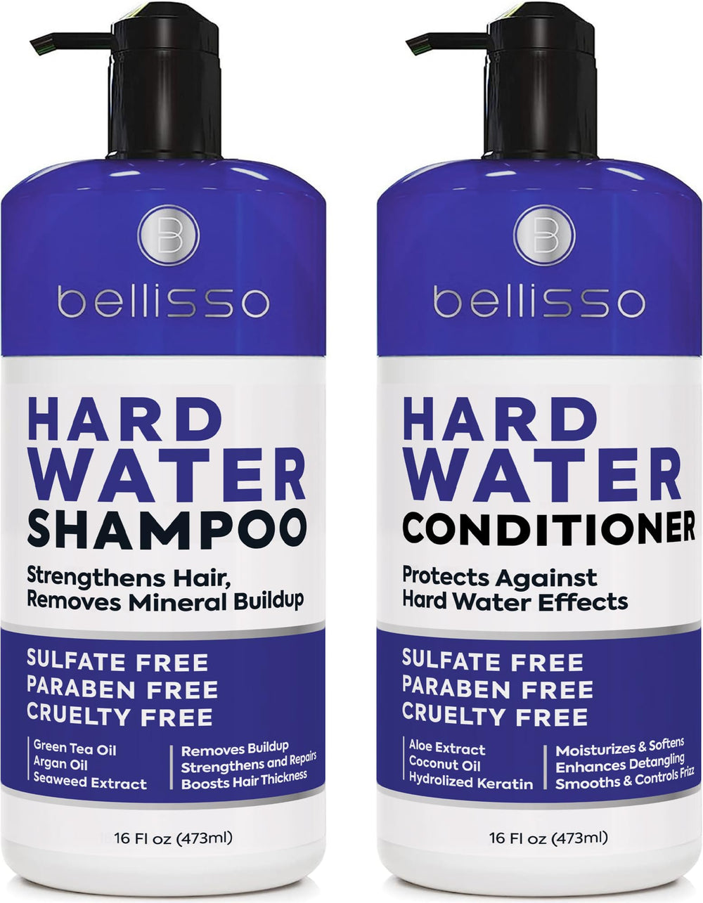 Bellisso front packaging showing clean bottles and product benefit