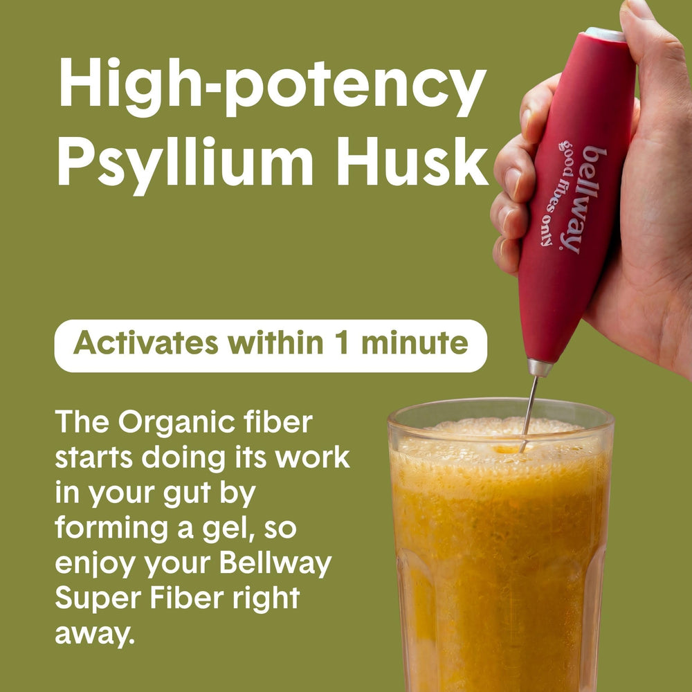 Bellway served in smoothie bottle showing on-the-go use