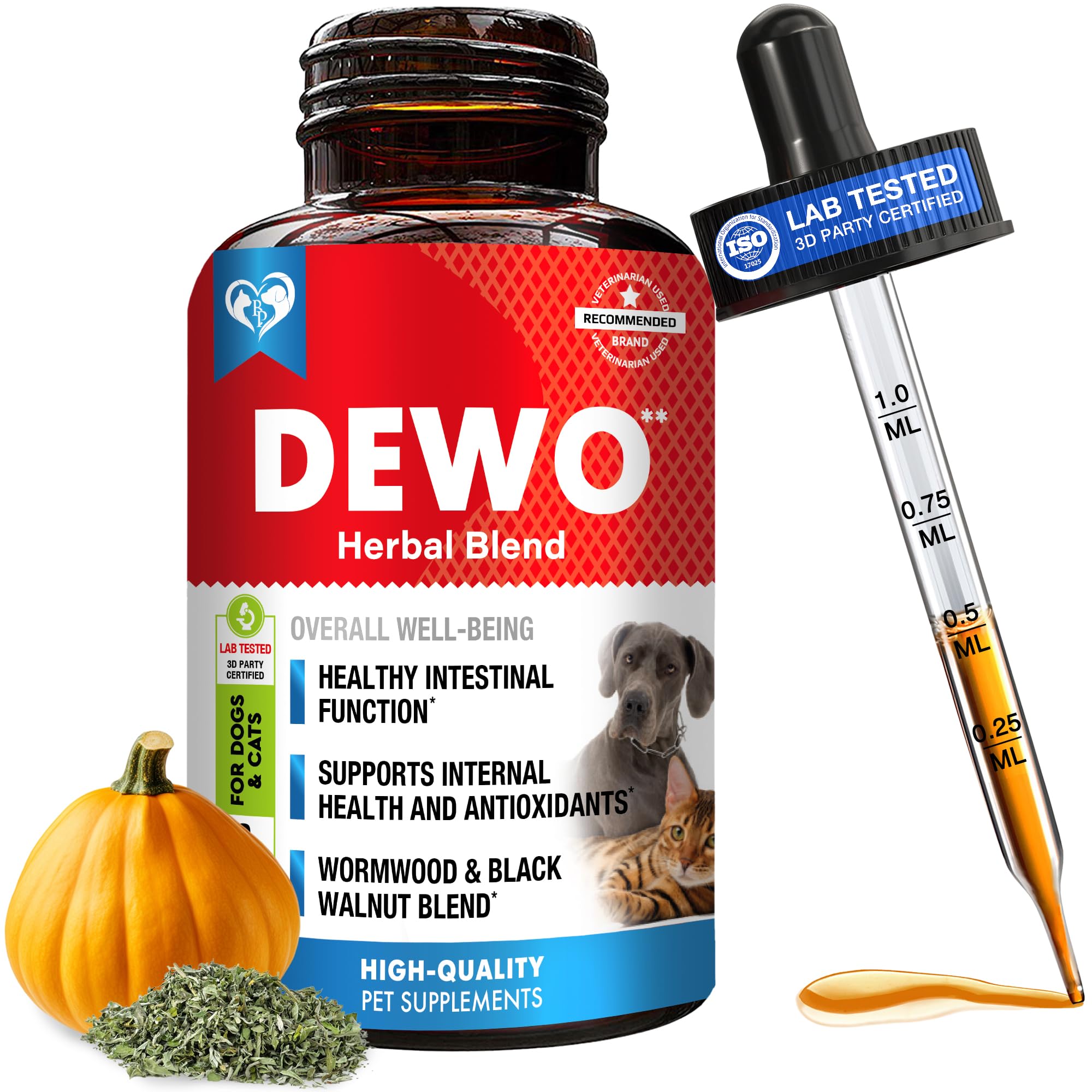 Beloved Pets front packaging showing label and liquid supplement benefits