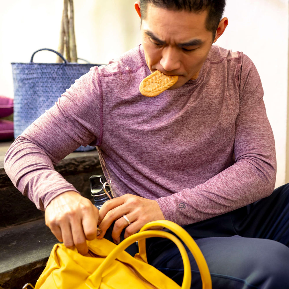 belVita pack held in hand to show size and easy portioning for on-the-go use