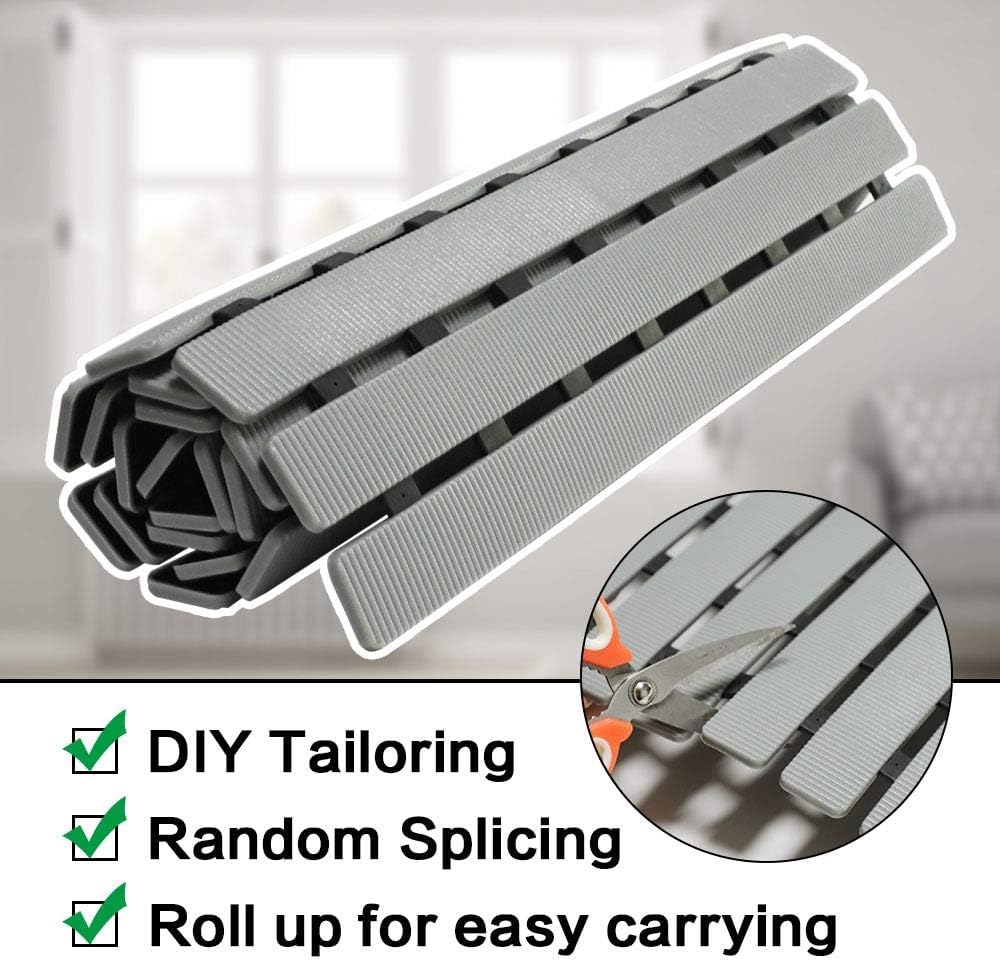 BEMISO drain slots detail enabling fast water flow and quick drying