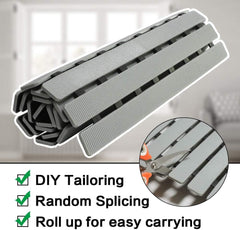 BEMISO drain slots detail enabling fast water flow and quick drying