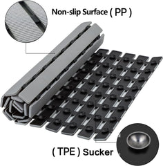 BEMISO underside with suction cups providing strong tub adhesion