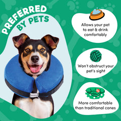 BENCMATE side profile of inflated collar showing low-profile height for clear vision
