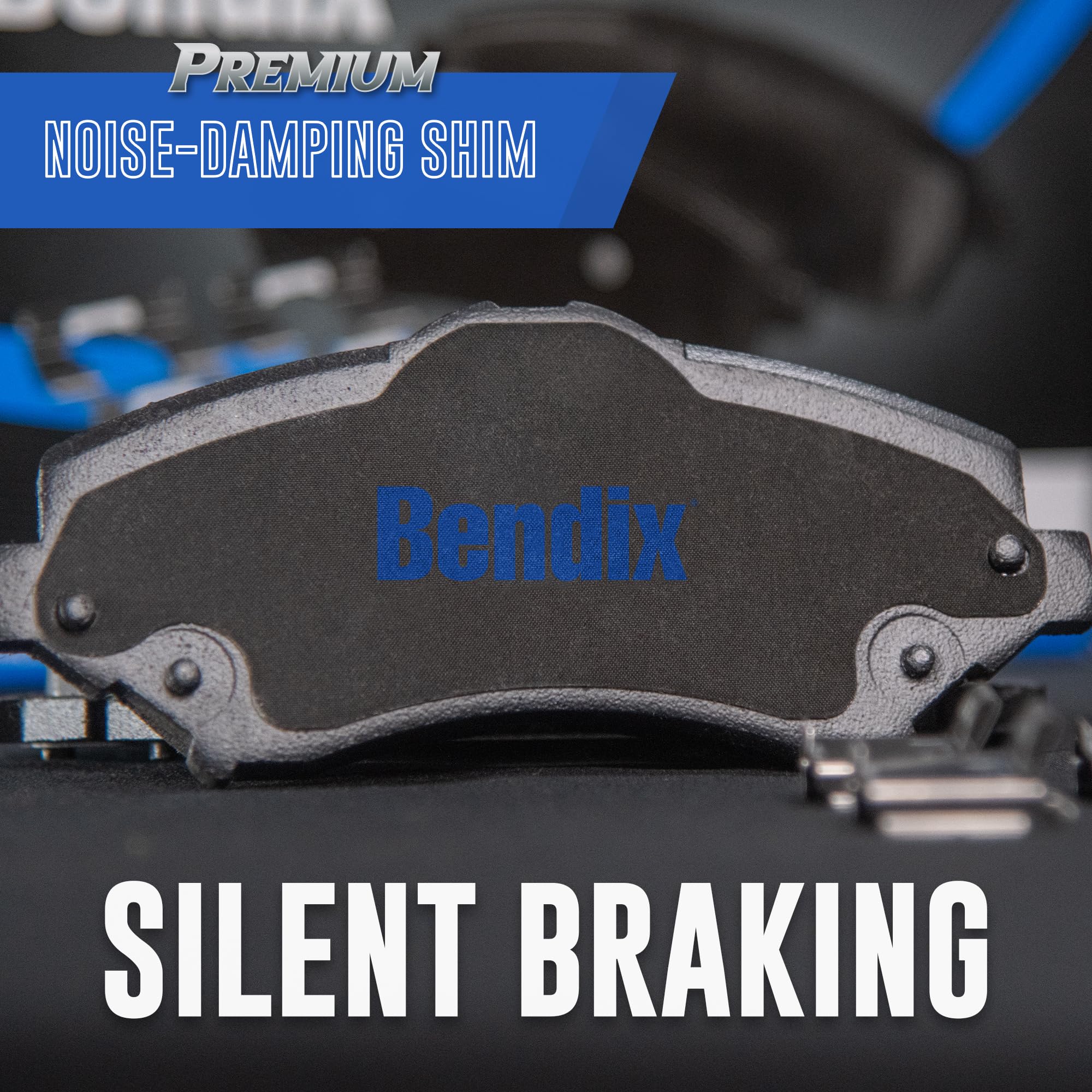 Bendix pad thickness measured to show durable wear life