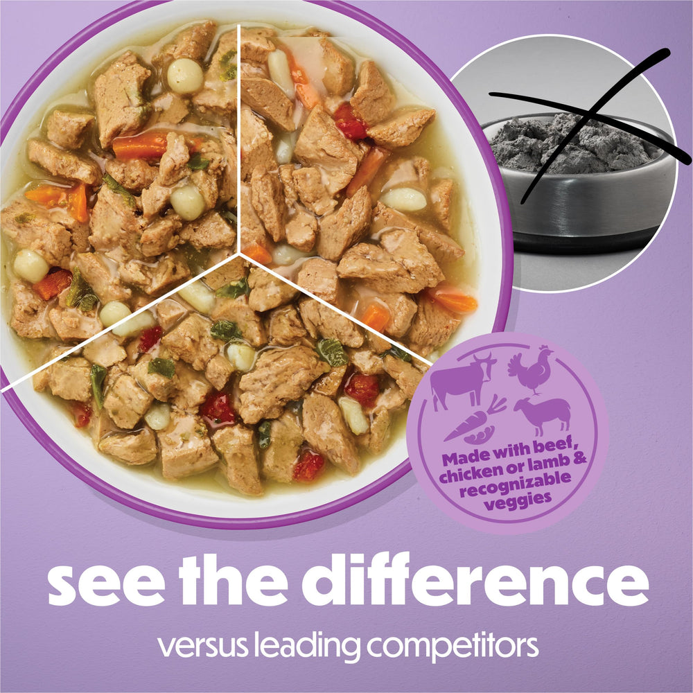 Beneful chicken and vibrant veggies in bowl to highlight appetizing sauce