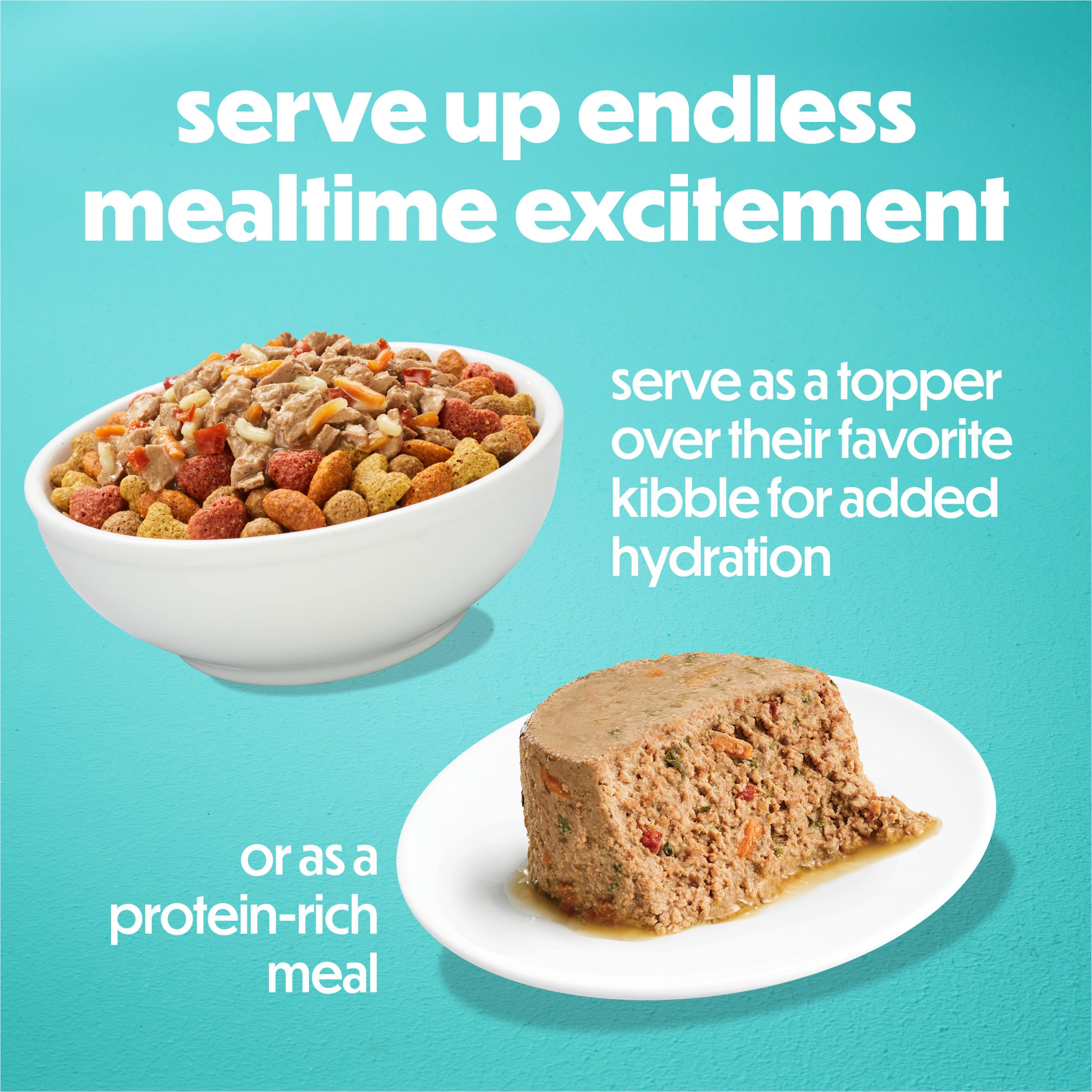 Beneful portion comparison next to a measure tool for accurate small-dog servings