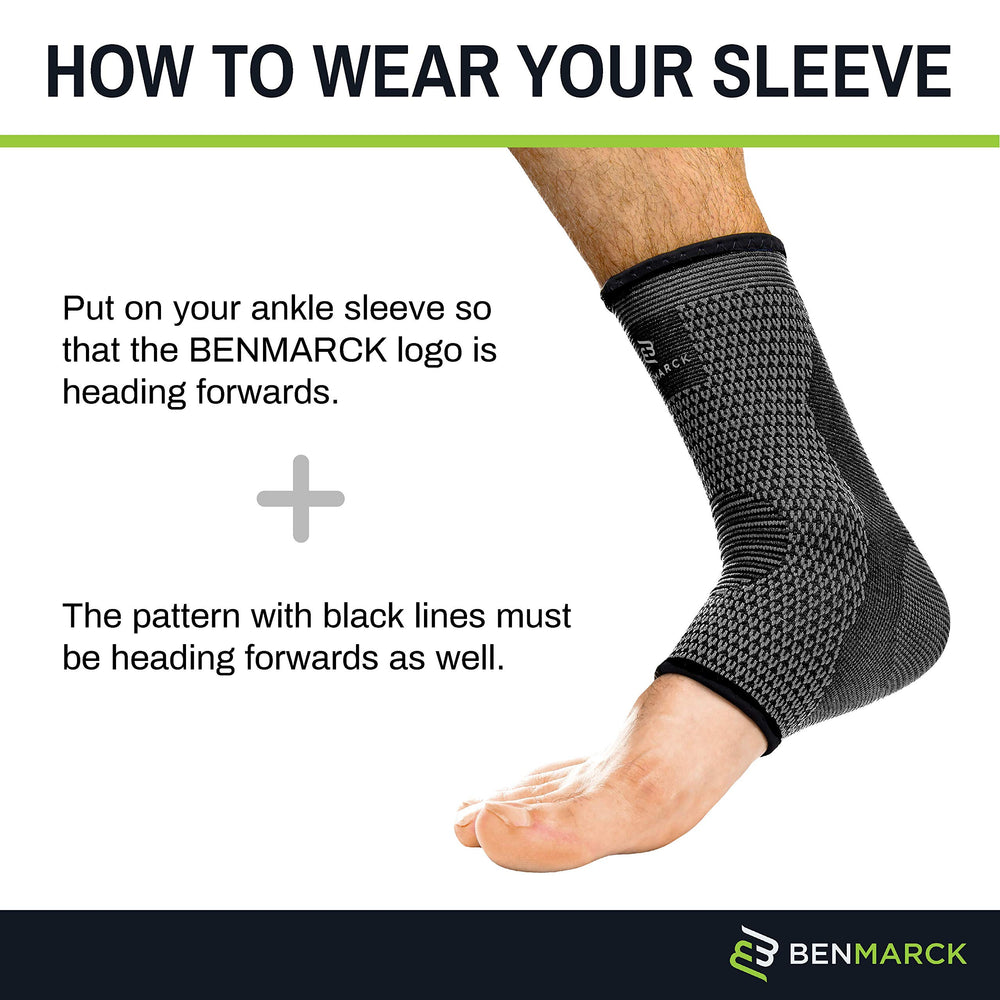 Benmarck model running with sleeve for improved stability during exercise