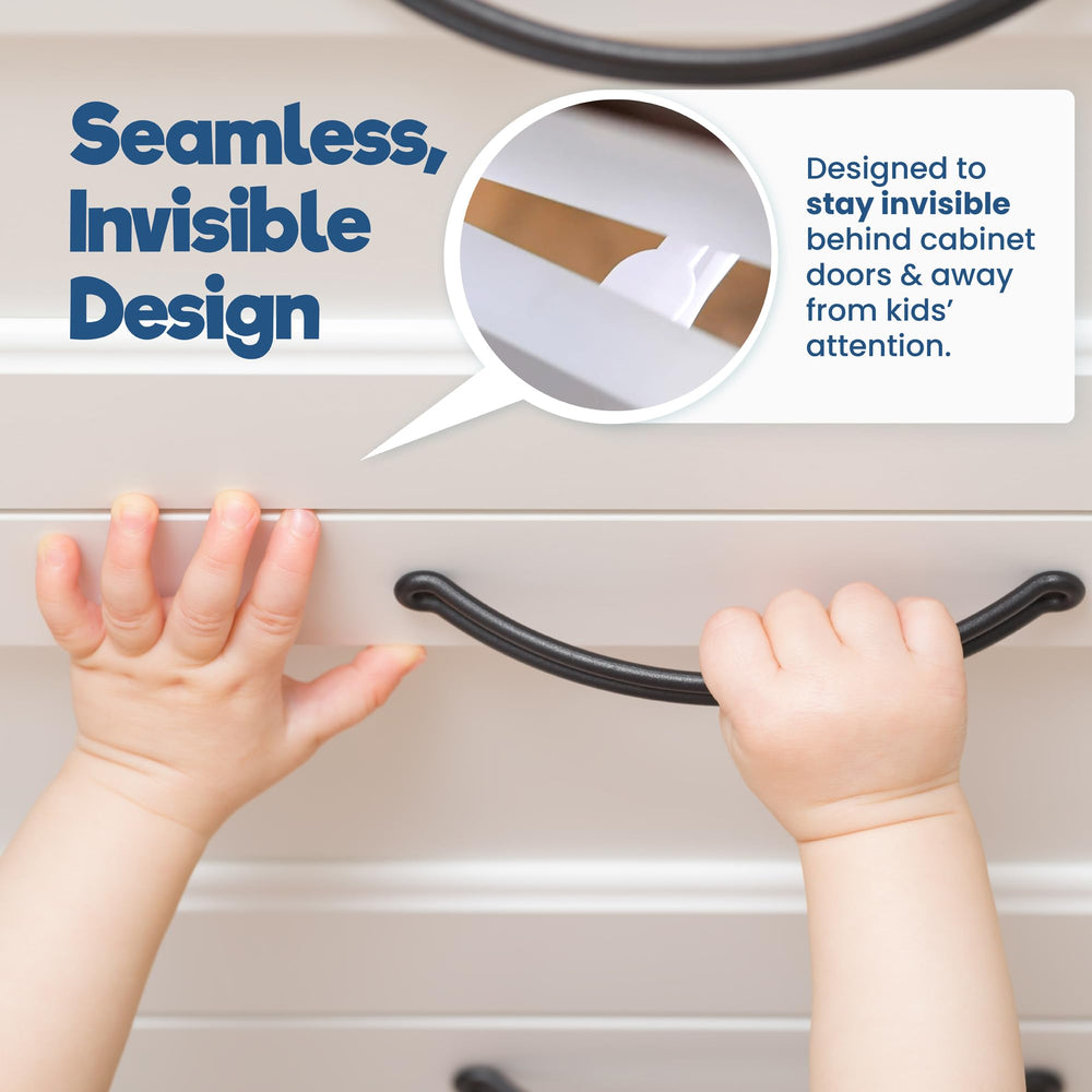 Benny Bradley in-use opening cabinet shows easy one-press adult access benefit