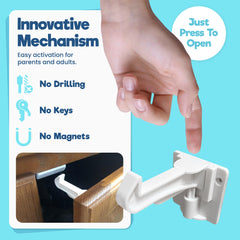 Benny Bradley installed inside cabinet demonstrates invisible design and secure fit